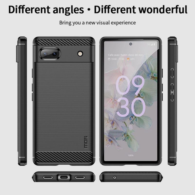 Θήκη Google Pixel 6A Mofi Brushed Carbon Fiber